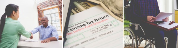 Picture of tax return form