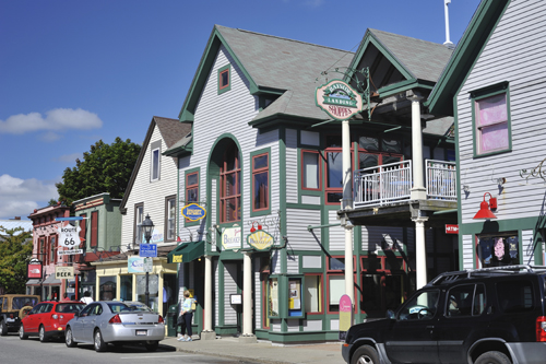 Buildings in a downtown area.