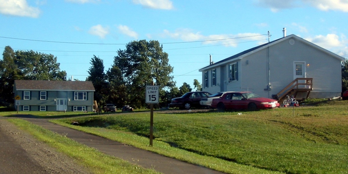 Houses on a street