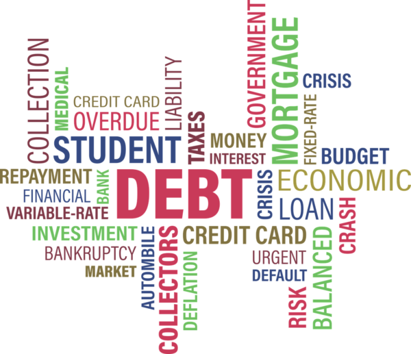 Words that describe debt