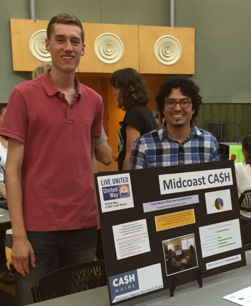 Alex & Ali at Bowdoin volunteer fair