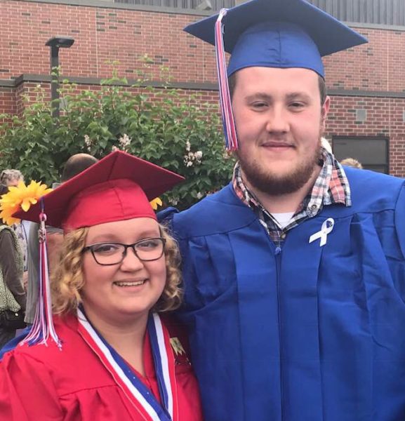 Alex Brann and Ryan Ouellette graduating from Messalonskee High School